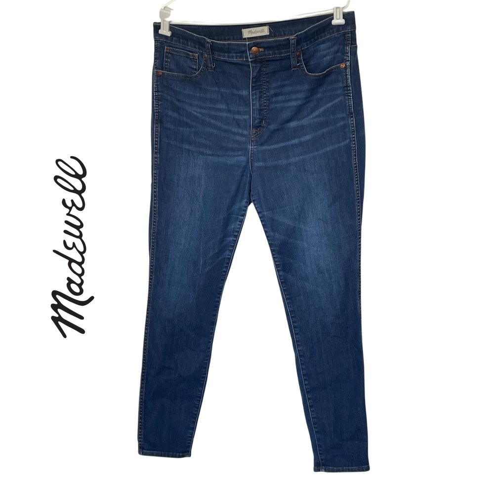 Madewell Women's 10" High Rise Hayes Wash Skinny Jeans SZ 32
